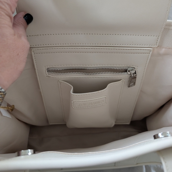 Steve Madden White Tote Bag - Picture 8 of 10